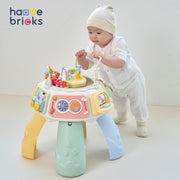 Habeebrix 2-in-1 Edu-Rotating Ball Learning Table Baby Sensory Development Toy
