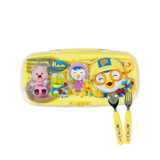 Pororo Cutie Lunchbox Spoon & Fork Set