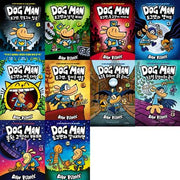 Dog Man: Dog Man Books 1-10 Set (10 Volumes)