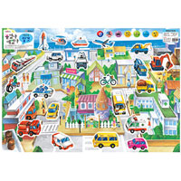 Stick & Peel Learning Play: Vehicles (Sound Pen Compatible)
