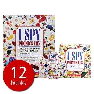 스콜라스틱 I Spy Phonics Fun - 페이퍼북 12권 세트 With CD(세이펜 호환)