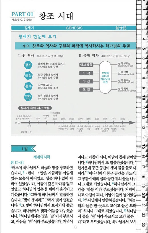 90일 통큰통독 쉬운성경판 대 단본 (색인/이태리신소재/무지퍼/다크브라운) - 품절