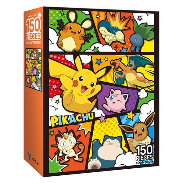 Jigsaw Puzzle Pokémon Comic Art 150 Pieces