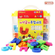 [Jaseok Nara] Magnetic Letters Complete Set 128pc (Hangul + Numbers + Alphabet)