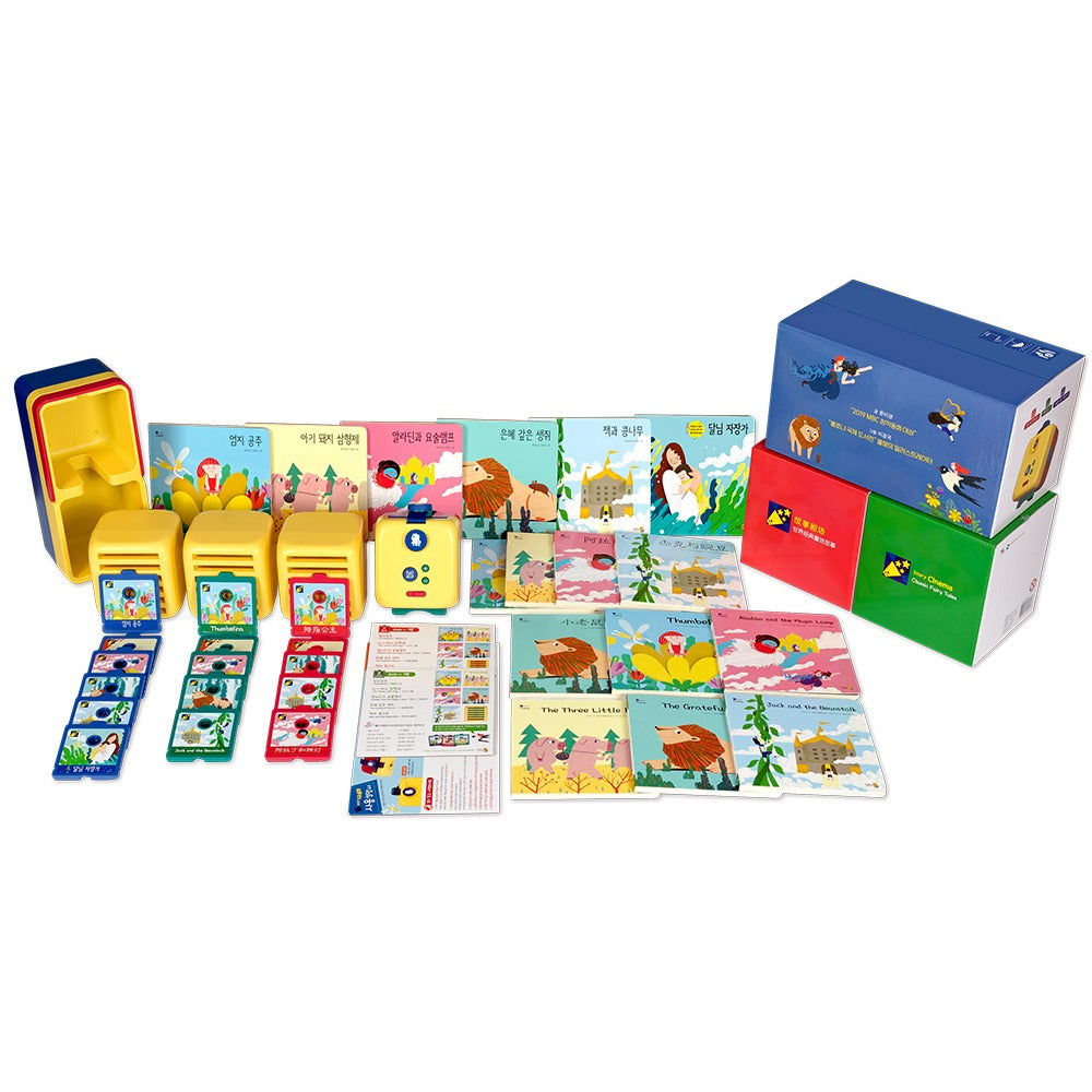 Kids With Story Cinema Shadow Theater Main Unit Classic Tales Set: Main Unit Korean Set + Classics 1 (English + Chinese)