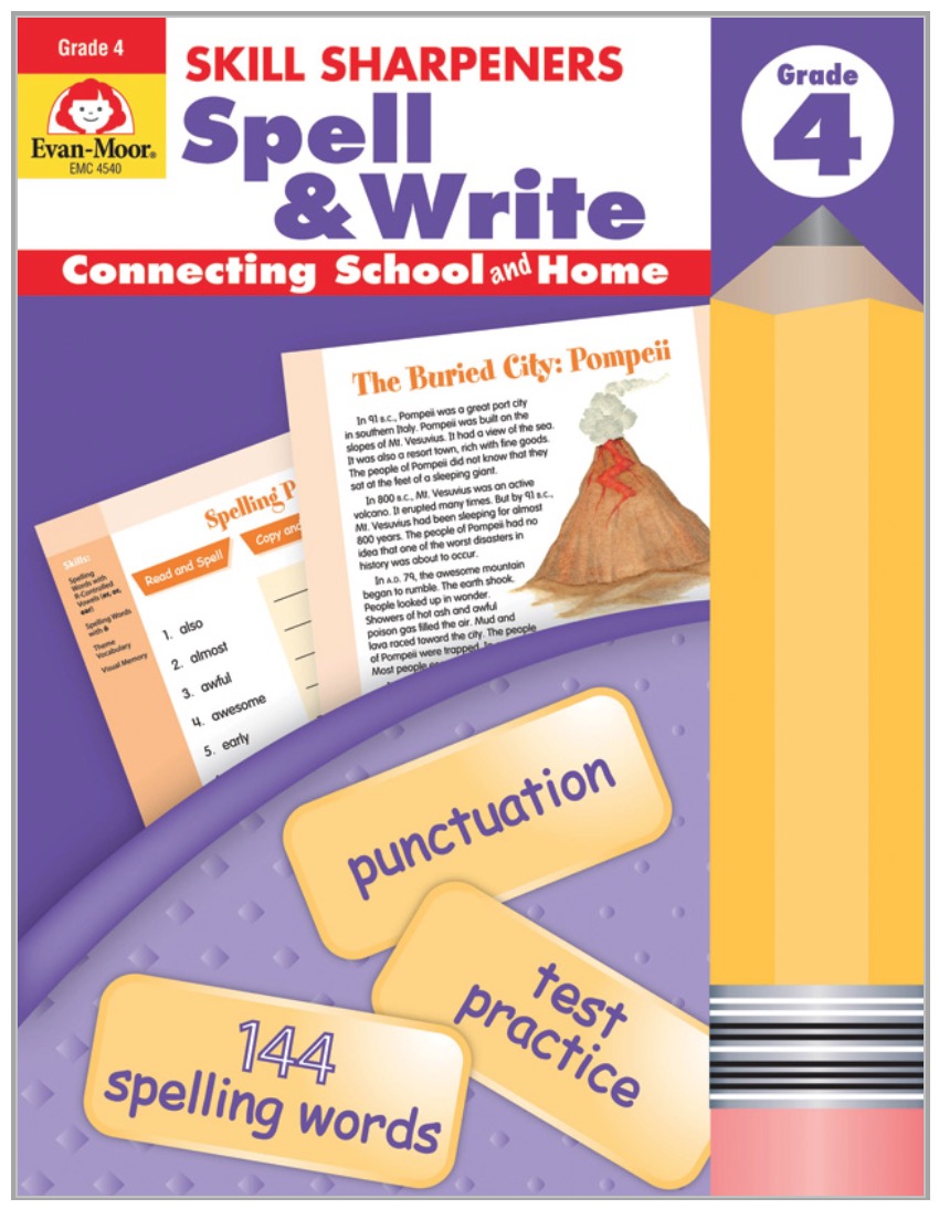 Skill Sharpeners: Spell & Write, Grade 4