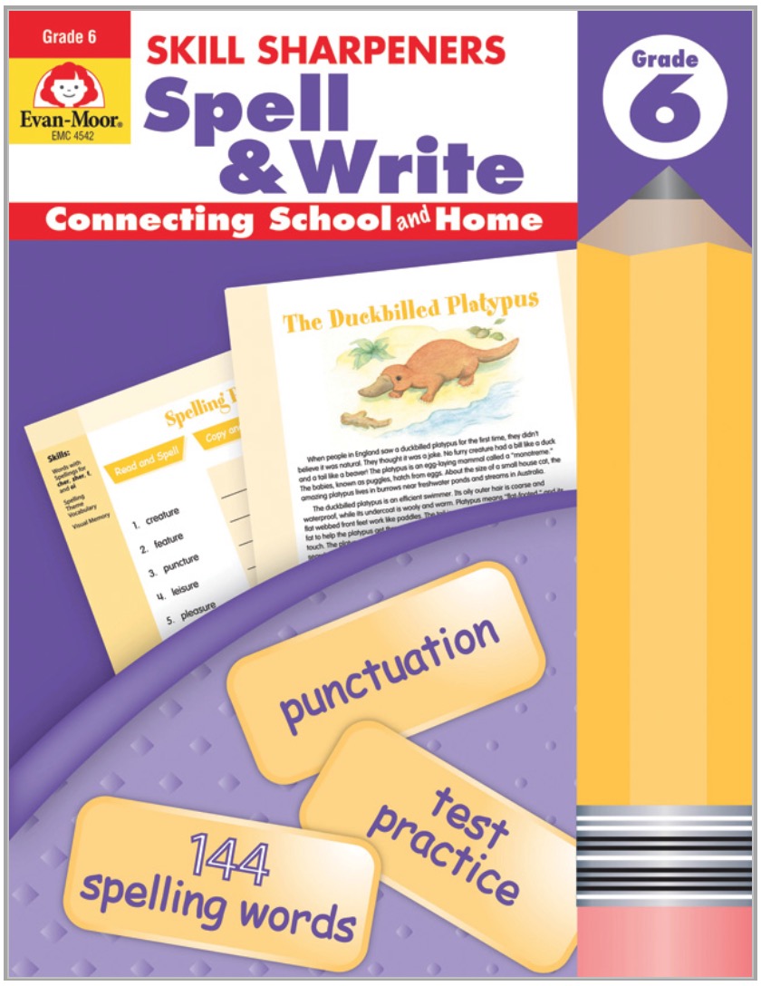 Skill Sharpeners: Spell & Write, Grade 6