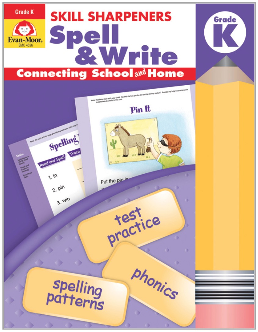 Skill Sharpeners: Spell & Write, Grade K