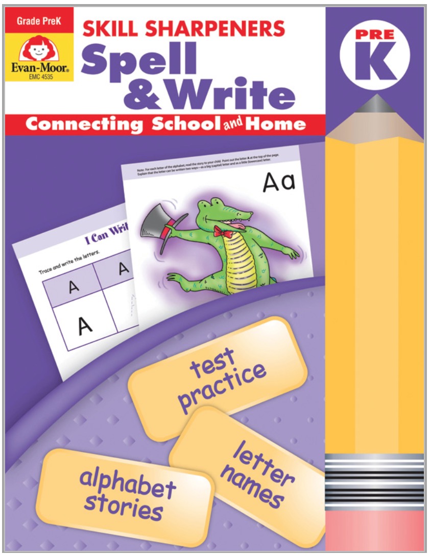 Skill Sharpeners: Spell & Write, Grade PreK