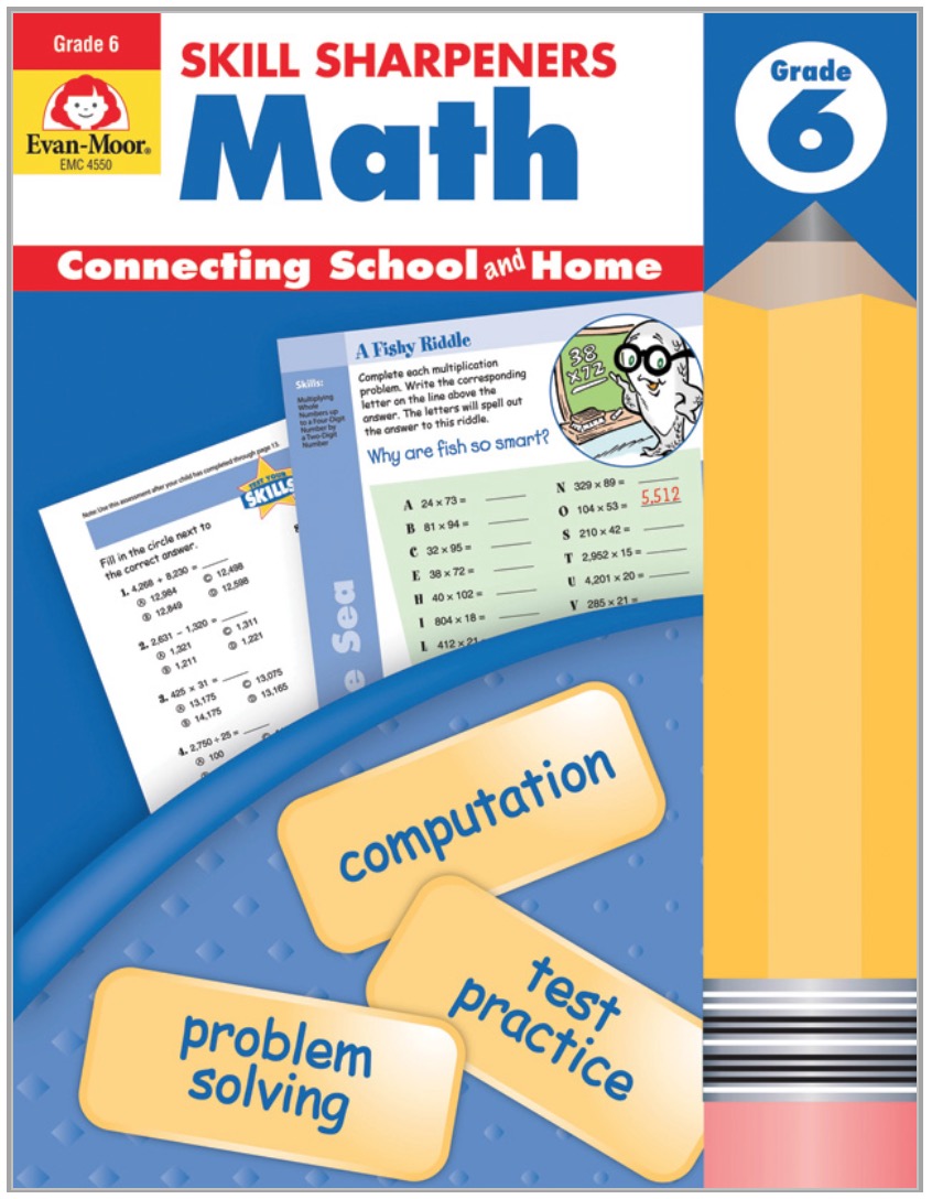 Skill Sharpeners: Math, Grade 6