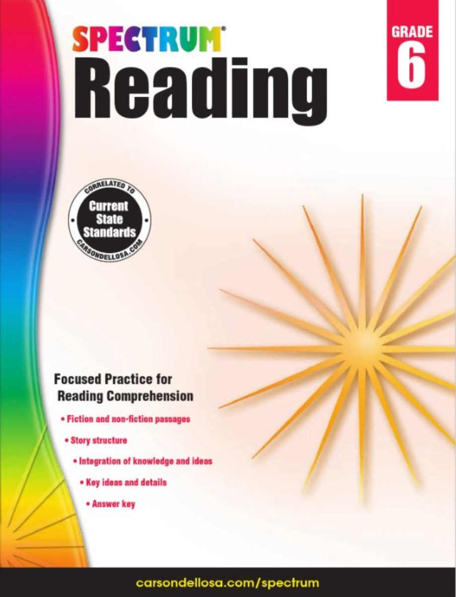 Spectrum Reading Workbook Grade 6