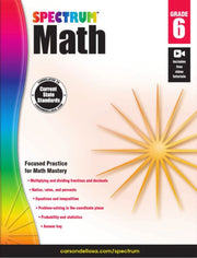 Spectrum Math Workbook Grade 6