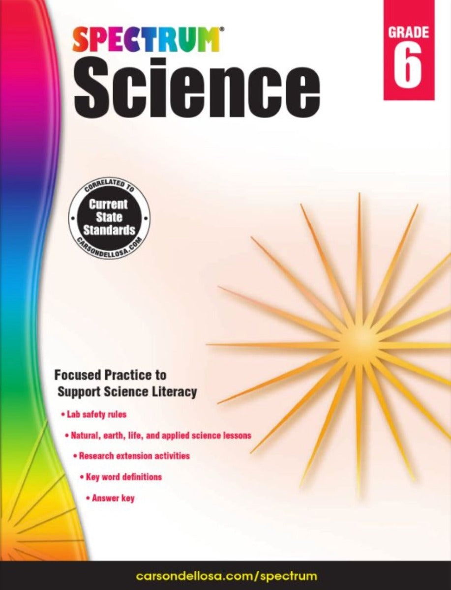 Spectrum Science Workbook Grade 6