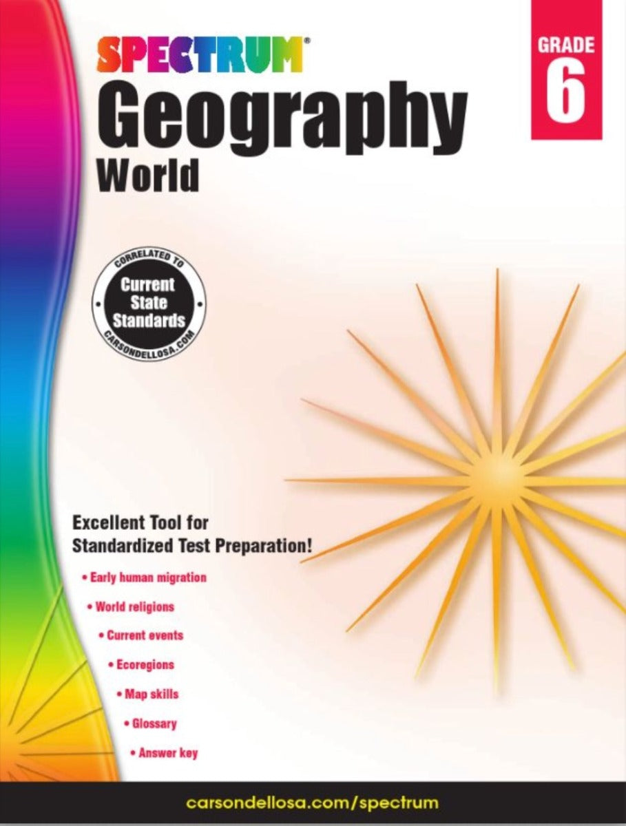 Spectrum Geography Workbook Grade 6