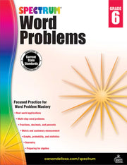 Spectrum Word Problems Workbook Grade 6