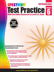 Spectrum Test Practice Workbook Grade 6