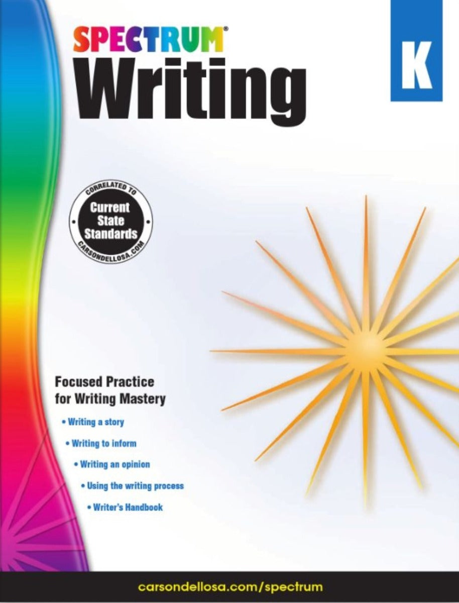 Spectrum Writing Workbook Grade K