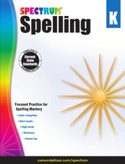 Spectrum Spelling Workbook Grade K