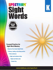 Spectrum Sight Words Workbook Grade K