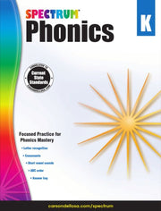 Spectrum Phonics Workbook Grade K