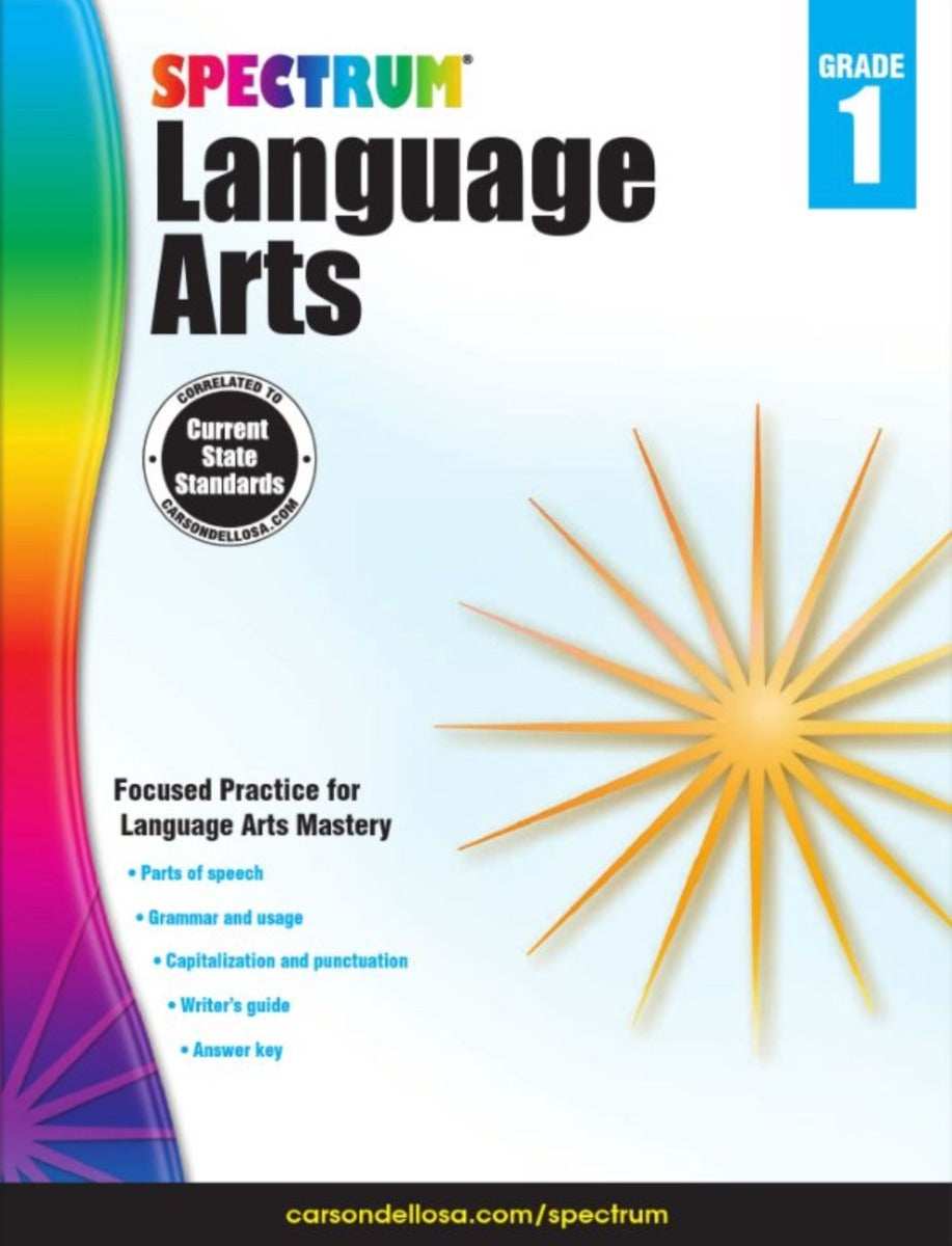 Spectrum Language Arts Workbook Grade 1