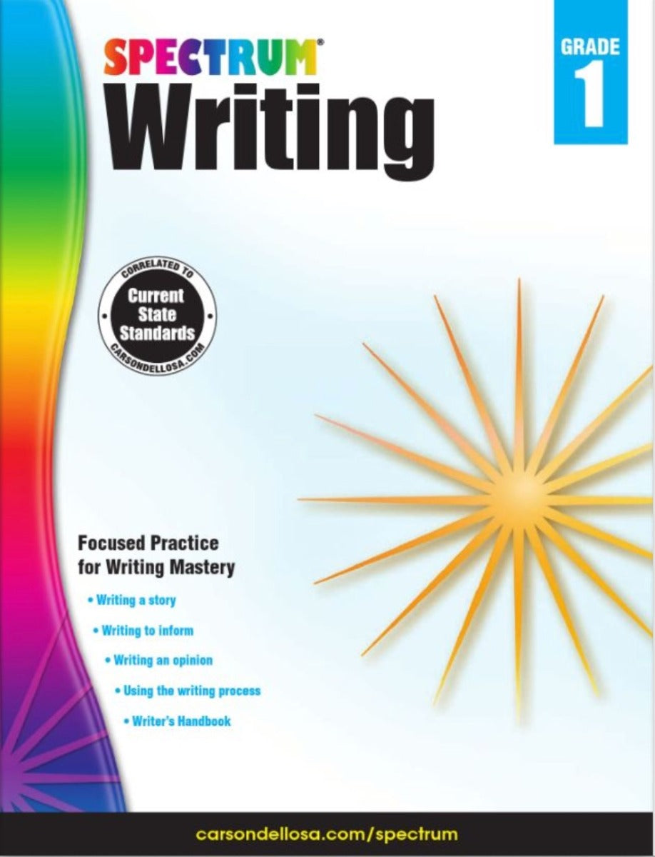 Spectrum Writing Workbook Grade 1