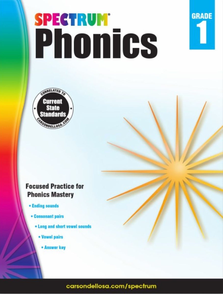 Spectrum Phonics Workbook Grade 1