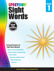 Spectrum Sight Words Workbook Grade 1