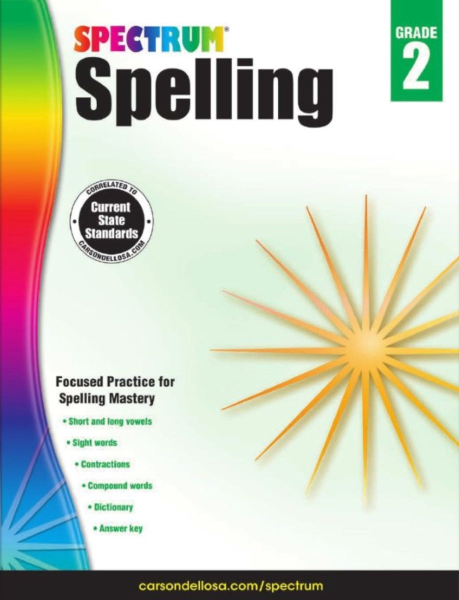 Spectrum Spelling Workbook Grade 2