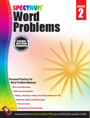 Spectrum Word Problems Workbook Grade 2
