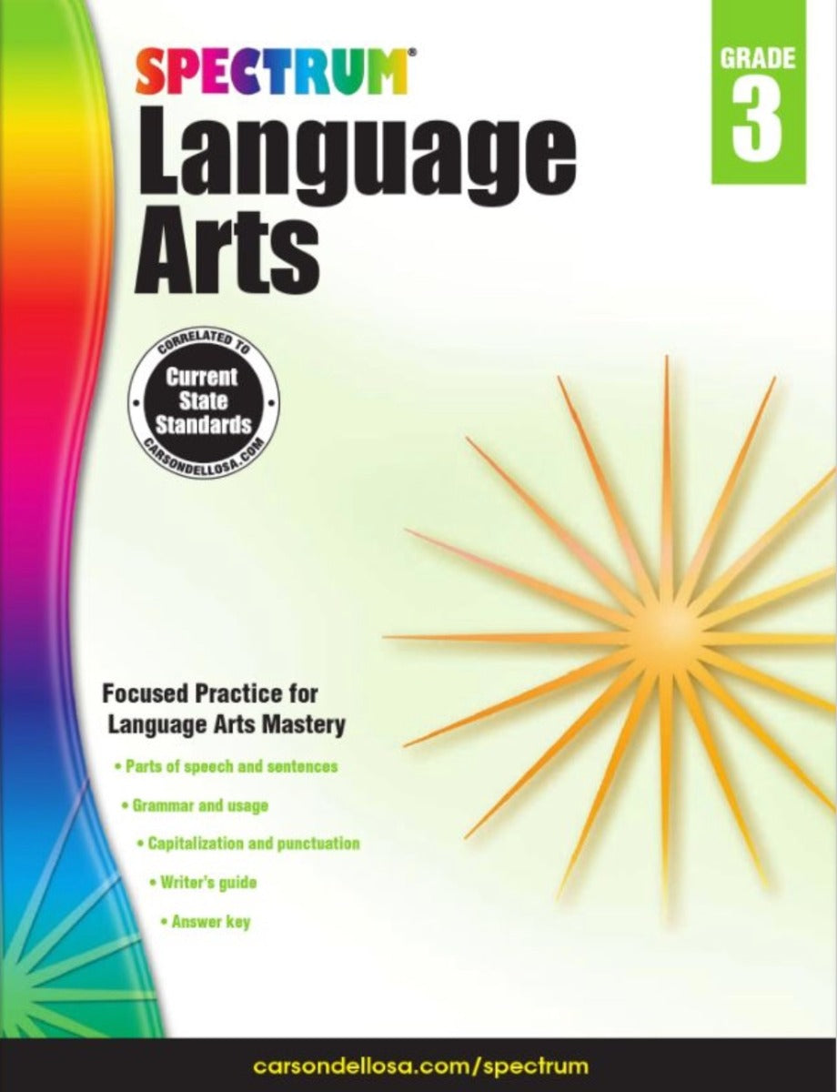 Spectrum Language Arts Workbook Grade 3