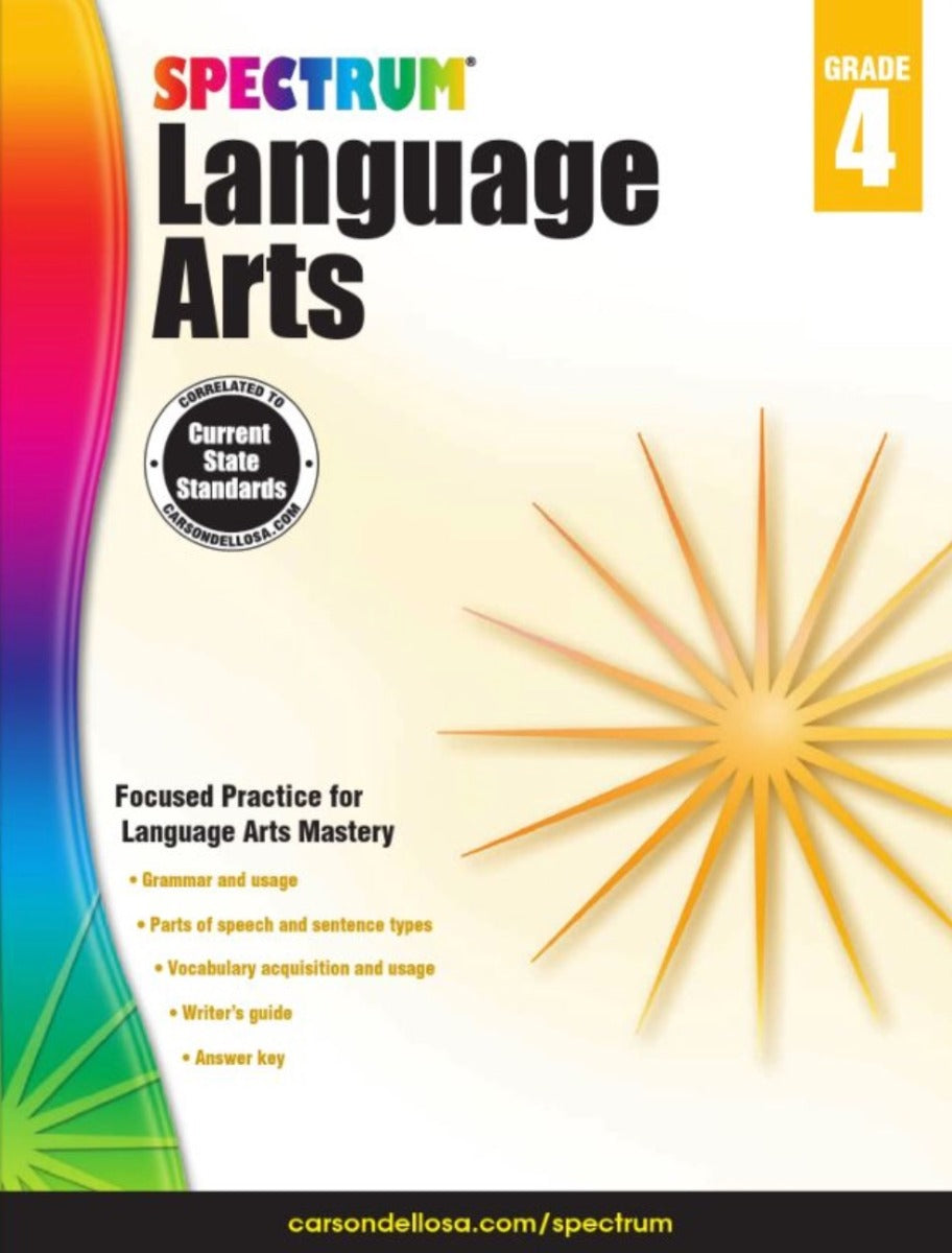 Spectrum Language Arts Workbook Grade 4