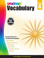 Spectrum Vocabulary Workbook Grade 4