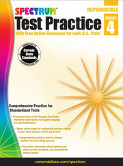 Spectrum Test Practice Workbook Grade 4