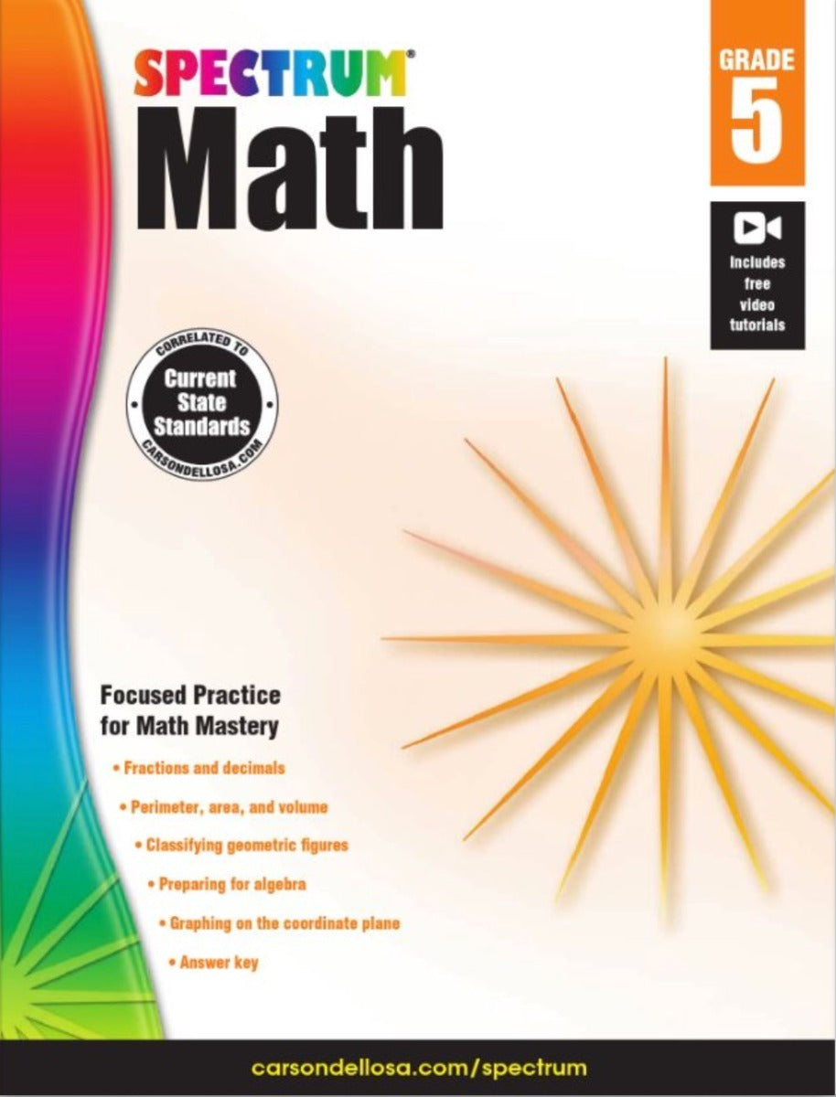 Spectrum Math Workbook Grade 5