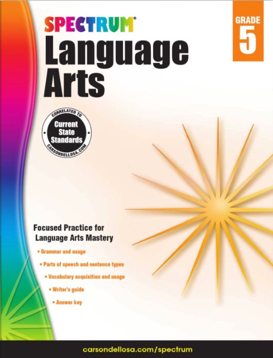 Spectrum Language Arts Workbook Grade 5