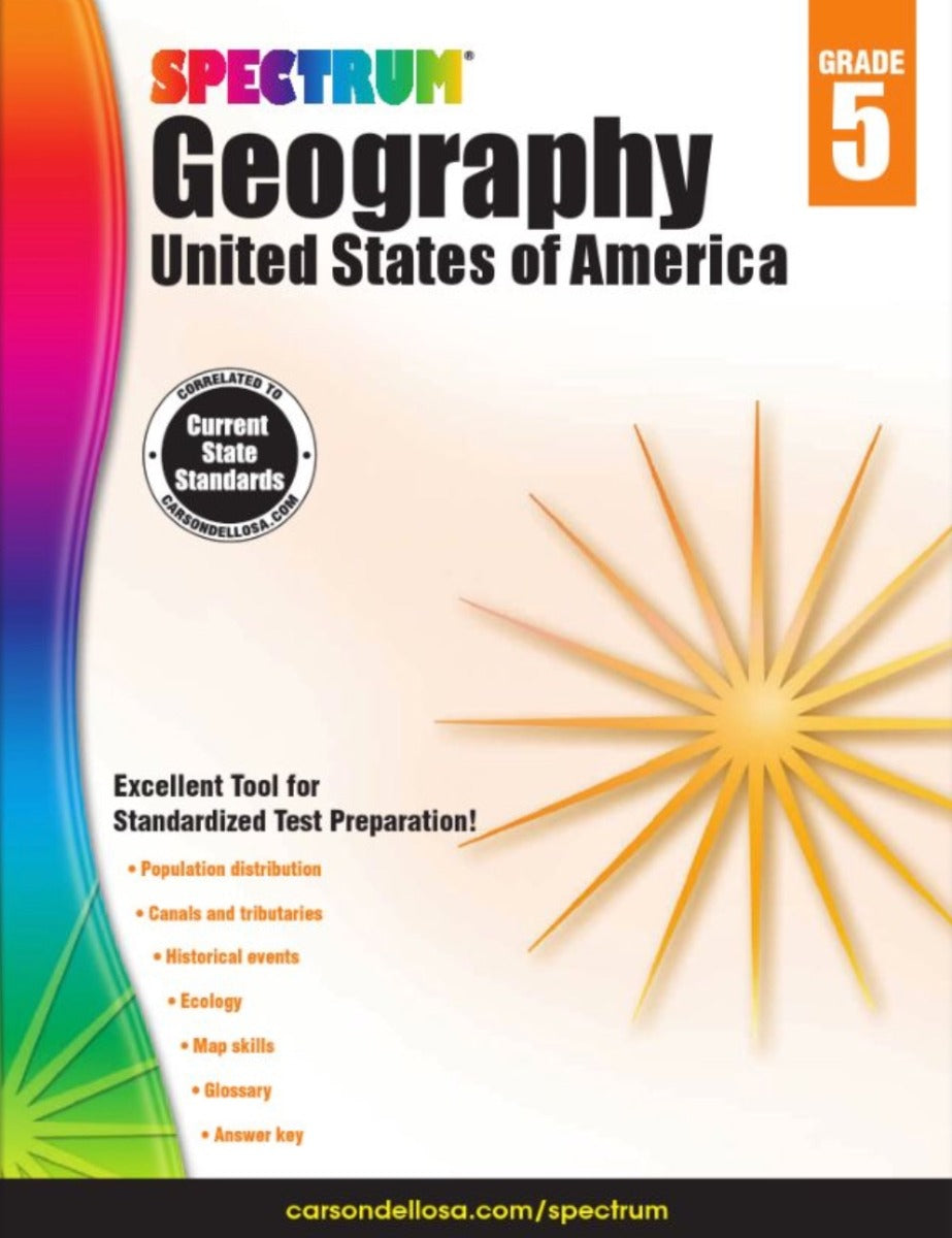 Spectrum Geography Workbook Grade 5