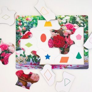 인지 향상 퍼즐 : 12조각 꽃바구니(도형맞추기)